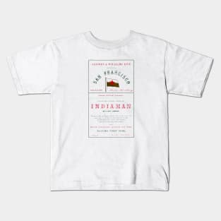 1860 Clipper Ship Indiaman Kids T-Shirt